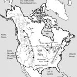 Us And Canada Physical Map Quiz Save United States And Canada Map Intended For United States Physical Map Worksheet