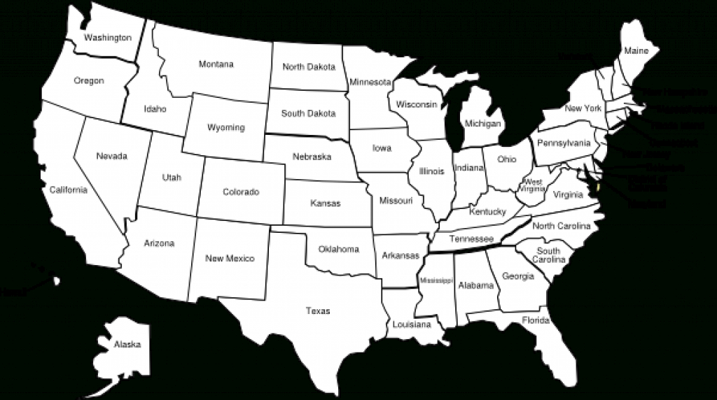 Us Color Map With State Names Clip Art At Clker - Vector Clip intended for Map With State Names