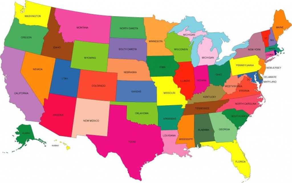 Us Map Color States Elegant Good Colors To Color Us Map Us Map Of with Us Map Color States