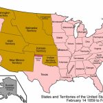 Us Map Of States Awesome File United States 1859 1860 Wikimedia Mons Intended For Blank Map Of United States In 1860