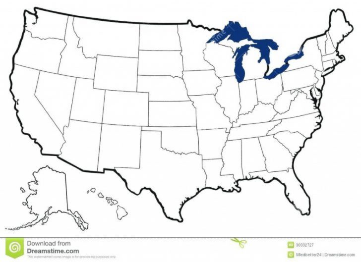 Us Map Without State Names