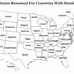 Us Map With States Names With Regard To Map With State Names