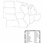 Us Midwest Region States & Capitals Mapsmrslefave | Tpt Regarding Blank Map Of Midwest States
