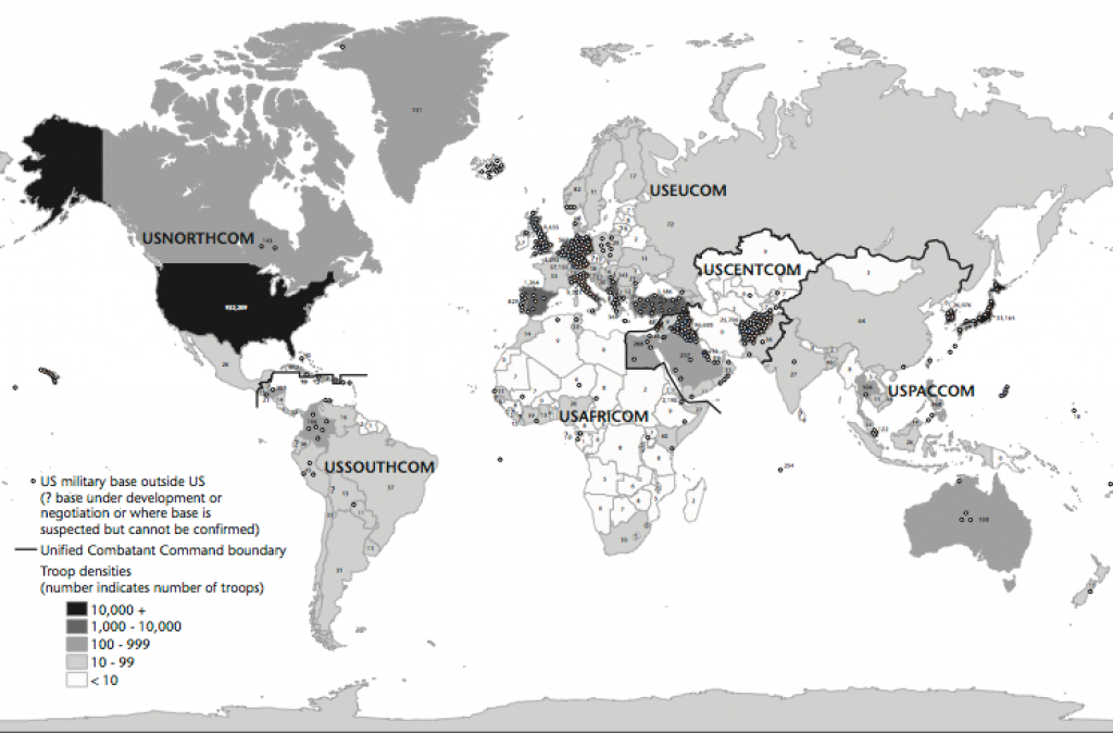 Us Military Bases | Geographical Imaginations with regard to United States Military Bases World Map