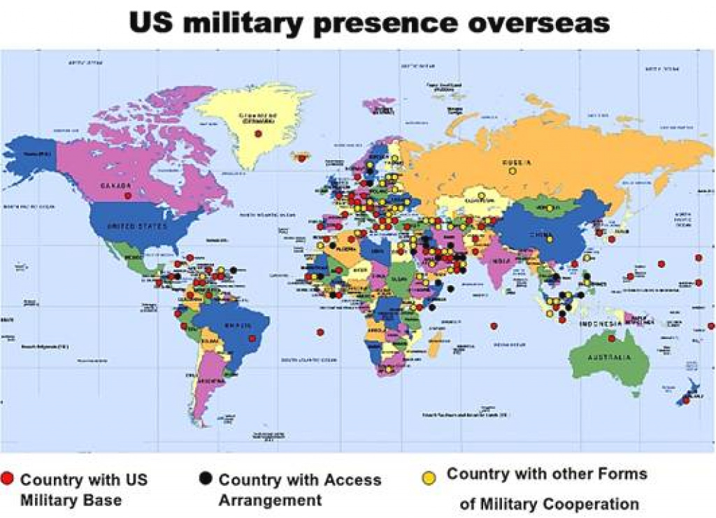 Us Military: List Of Us Military Bases for United States Military Bases World Map