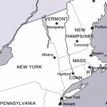 Us Northeast Region Blank Map Us State Capitals Northeast Region Within Northeast Region States And Capitals Map
