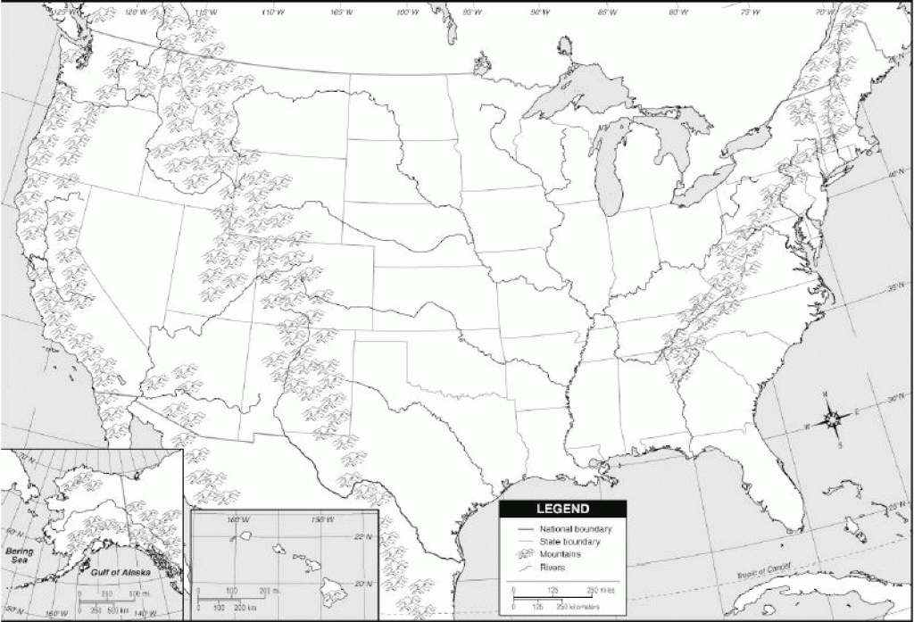 Us Physical Map Quiz Us Map Of The United States - Us Physical Map with regard to United States Physical Map Worksheet