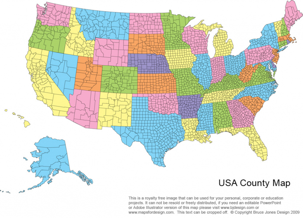 Us Printable County Maps, Royalty Free with Map Of Us Counties By State