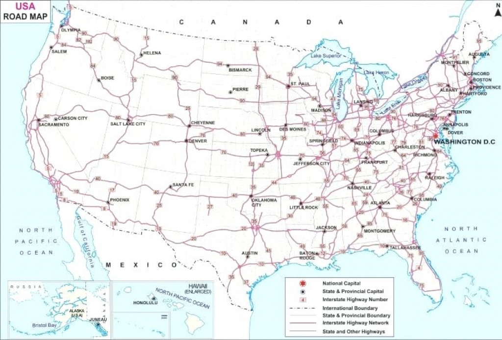 Us Road Map Large Size Of Northern United States – Wineandmore intended for Road Map Of Northern States