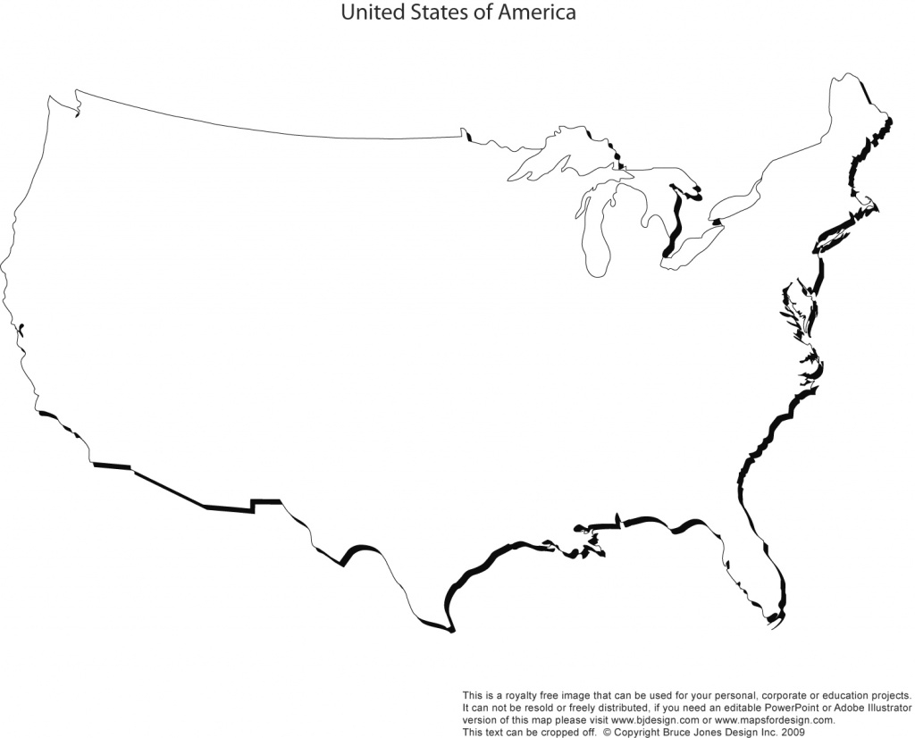 Us State Outlines, No Text, Blank Maps, Royalty Free • Clip Art in Blank Outline Map Of The United States