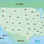 Us States Abbreviation Map Regarding Us Map With State Abbreviations
