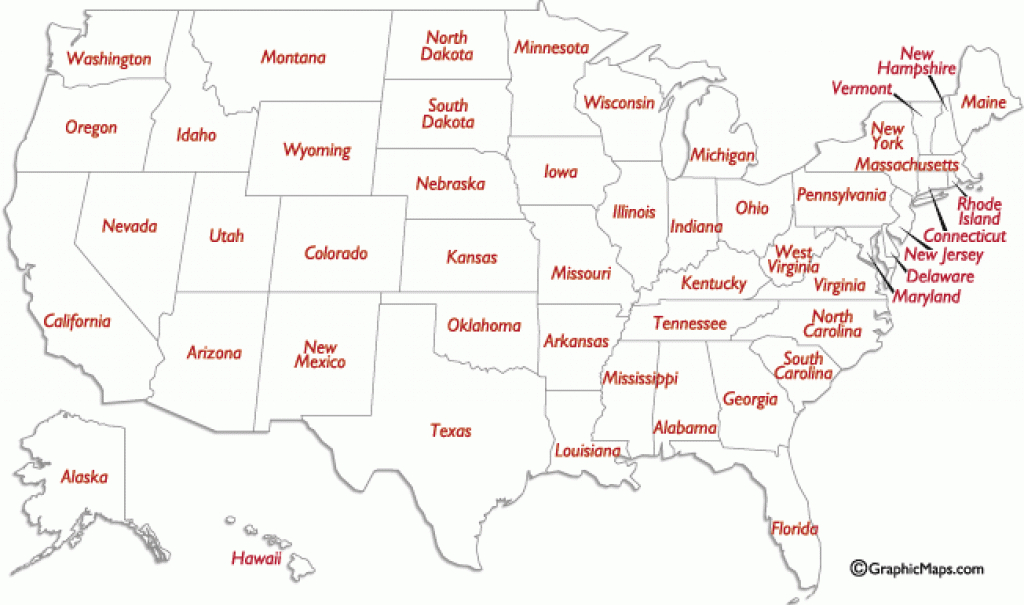 Us States Names And Two Letter Abbreviations Map with Map Of The United States With Names Of Each State