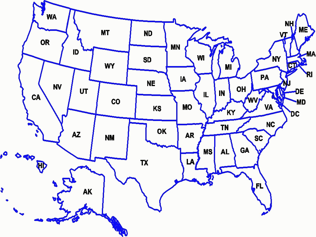 Us States On Map With Names 50 Abbreviation How Many In Usa Save inside Us Map With State Abbreviations
