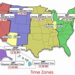 Us Timezone Map In United States Of America Time Zone Map