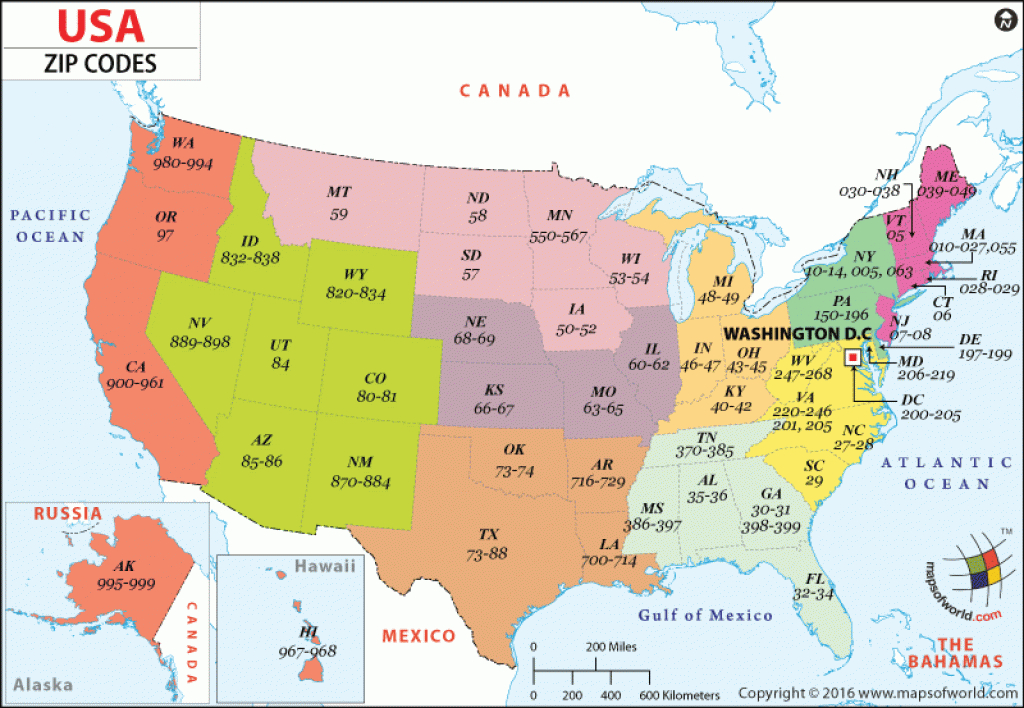 Usps Zip Code Map By State Printable Map