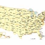 Usa 50 State, Major City And Capitals Map   Powerpoint Maps Throughout Map Of 50 States And Major Cities