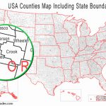 Usa County Boundaries And States Map Regarding Map Of Us Counties By State
