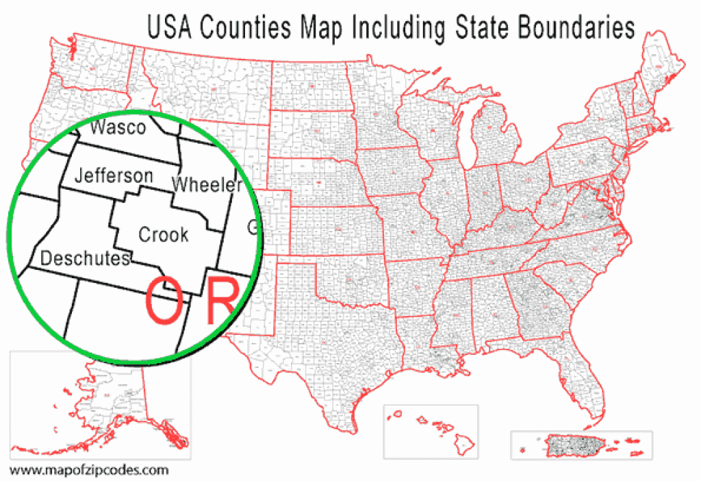 Usa County Boundaries And States Map regarding Map Of Us Counties By State