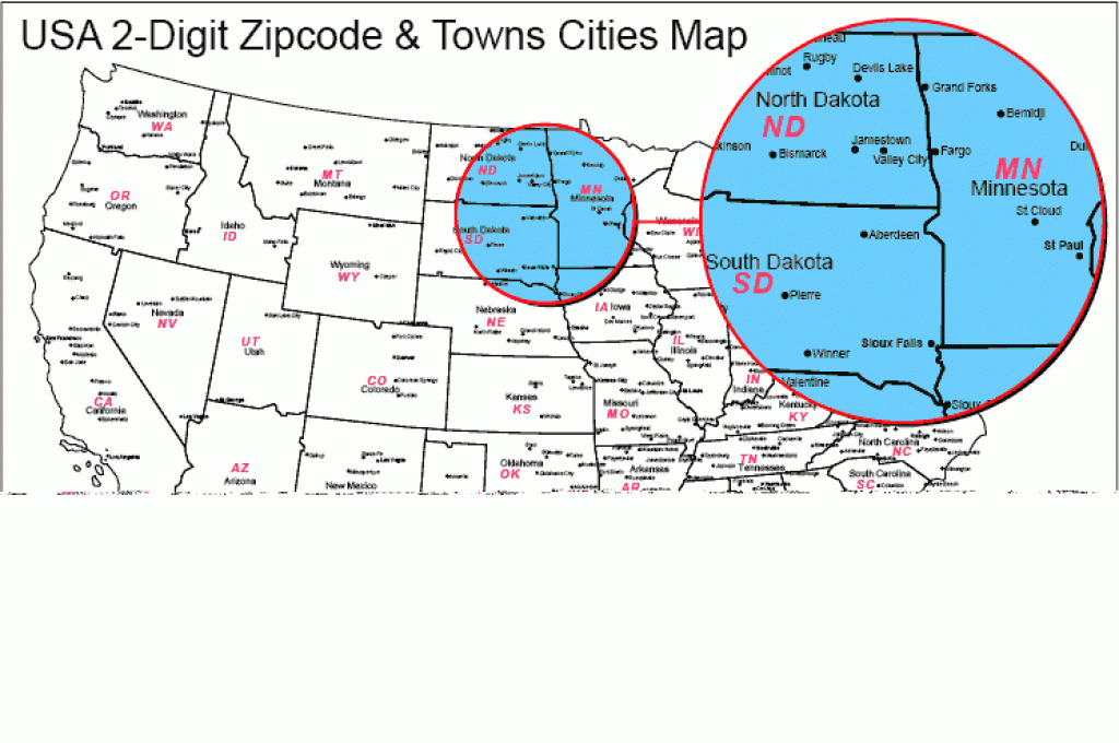 Usa Editable Zip Codes Of America in Zip Code Maps By State