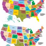 Usa Map – Full Color With State Names   Kidspressmagazine For Us Map Color States