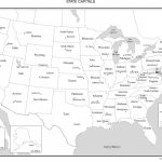 Usa Map   States And Capitals For Blank States And Capitals Map Printable