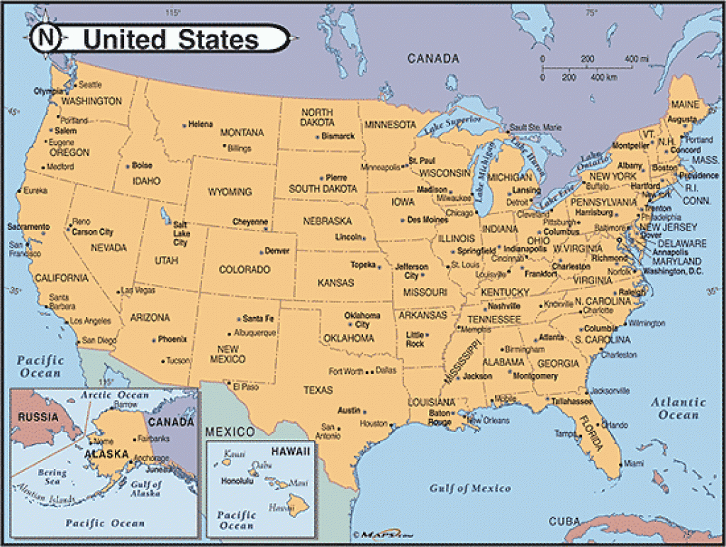 Usa Map With Capitals And Major Cities And Travel Information with regard to Map Usa States Major Cities