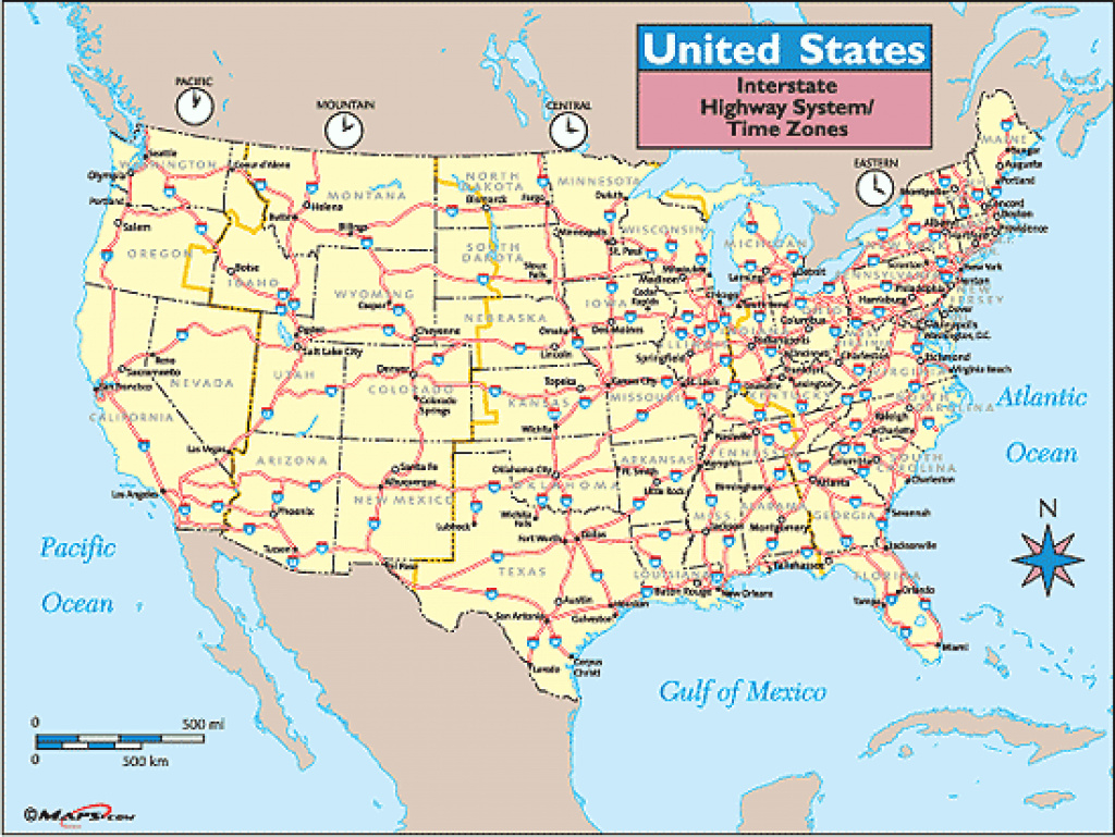Usa Map With Highways And Travel Information | Download Free Usa Map regarding Us Highway Maps With States And Cities