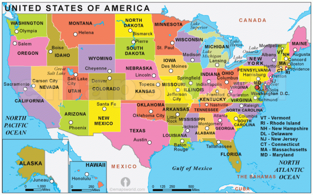Usa Political Map | Political Map Of Usa | Political Usa Map pertaining to United States Political Map