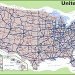 Usa Road Map With Regard To Us Highway Maps With States And Cities