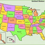 Usa States And Capitals Map With Us Map With State Capitals