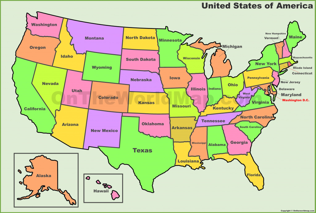 Usa States Map | List Of U.s. States inside State Map Com