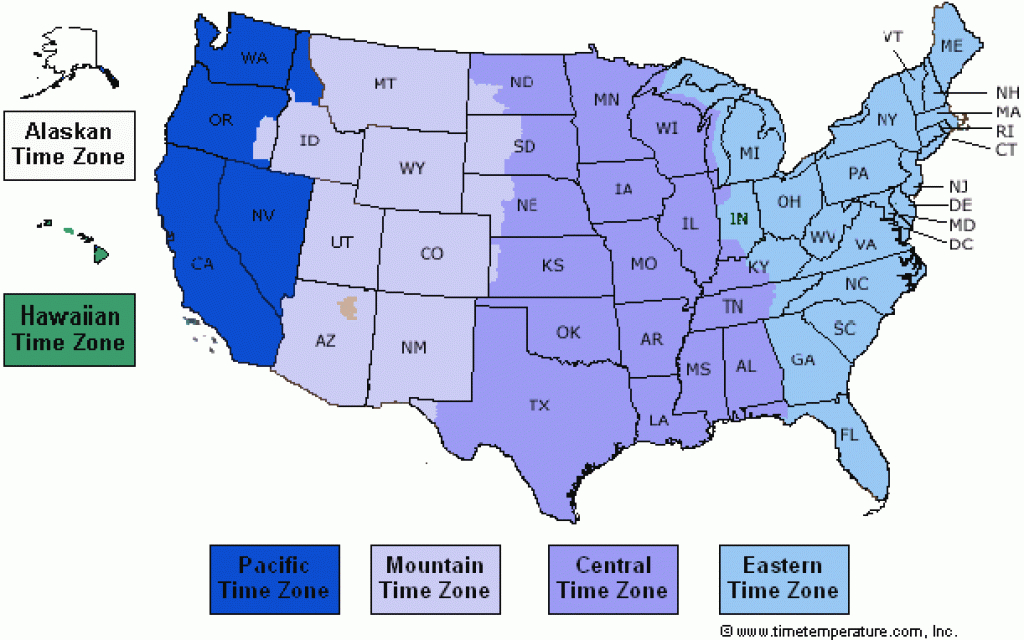 Usa Time Zones Map Of America With Area Codes Picture - Healthy Tips in State Time Zone Map