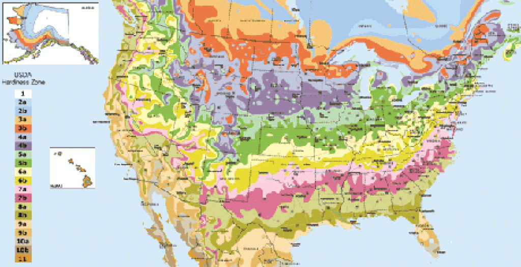 Usda Hardiness Zone Finder - Garden throughout Map Of Planting Zones In United States