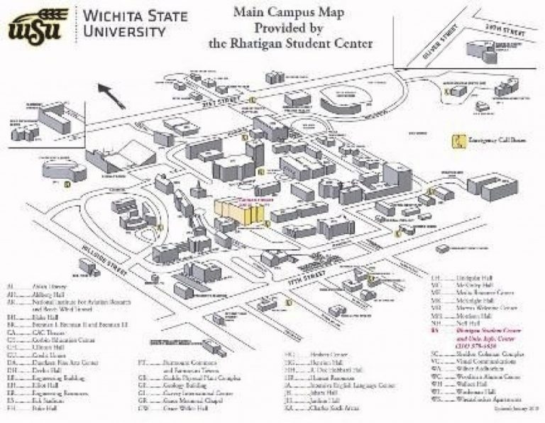 Usfca Campus Map | America Map Regarding Wichita State University ...