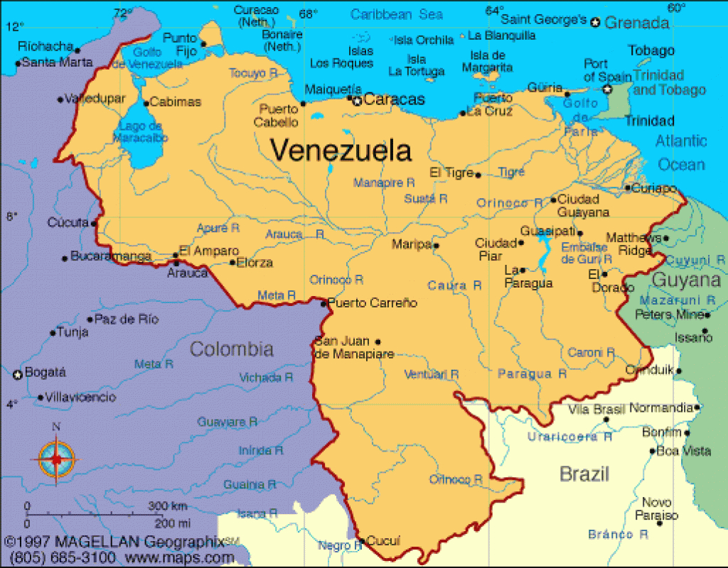 Venezuela Map | Infoplease throughout Map Of Venezuela States And Cities