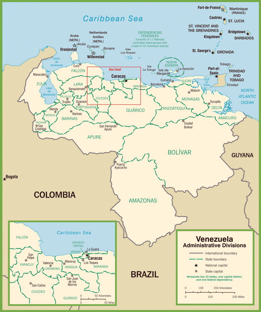 Map Of Venezuela States And Cities - Printable Map