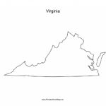 Virginia Blank Map Intended For Virginia State Map Printable