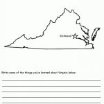 Virginia State Map Within Virginia State Map Printable
