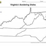 Virginia's Bordering States Map   Blank   Full Page   King Virtue's With Regard To Map Of Virginia And Surrounding States