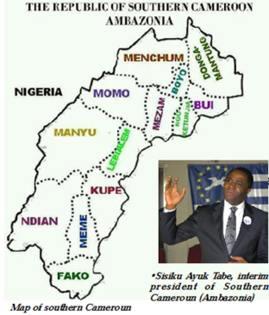 Vision Of Ambazonia,tabe - Vanguard News in Uno State Of Cameroon Map
