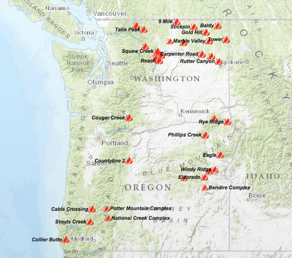 Wa Fire Map Ideal Active Fire Maps - Collection Of Map Pictures pertaining to Wa State Fire Map