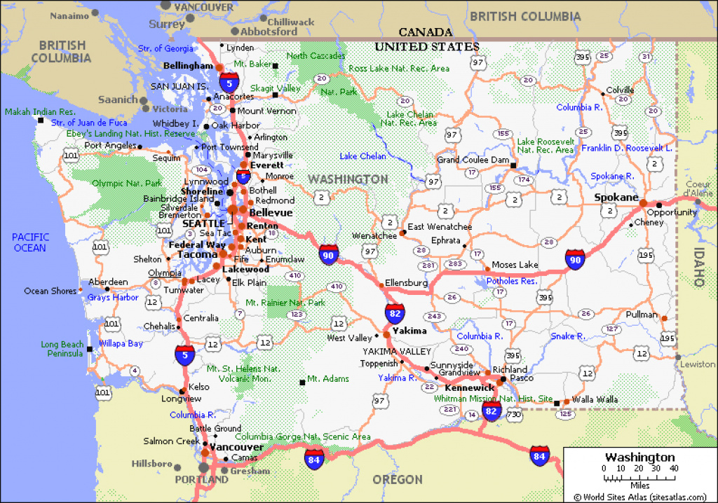 Wa State Map With Counties And Cities | Printable Map Of Europe with Printable Map Of Washington State