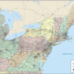 Wall Map Of Northeast Region United States Intended For Map Of Northern United States
