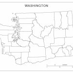 Washington Blank Map Pertaining To Washington State Map Outline