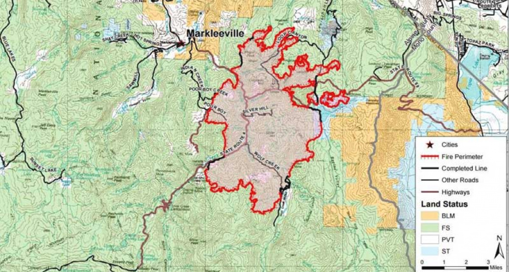 Washington Fire Spreads Away From Markleeville - Capradio with regard to Washington State Fire Map