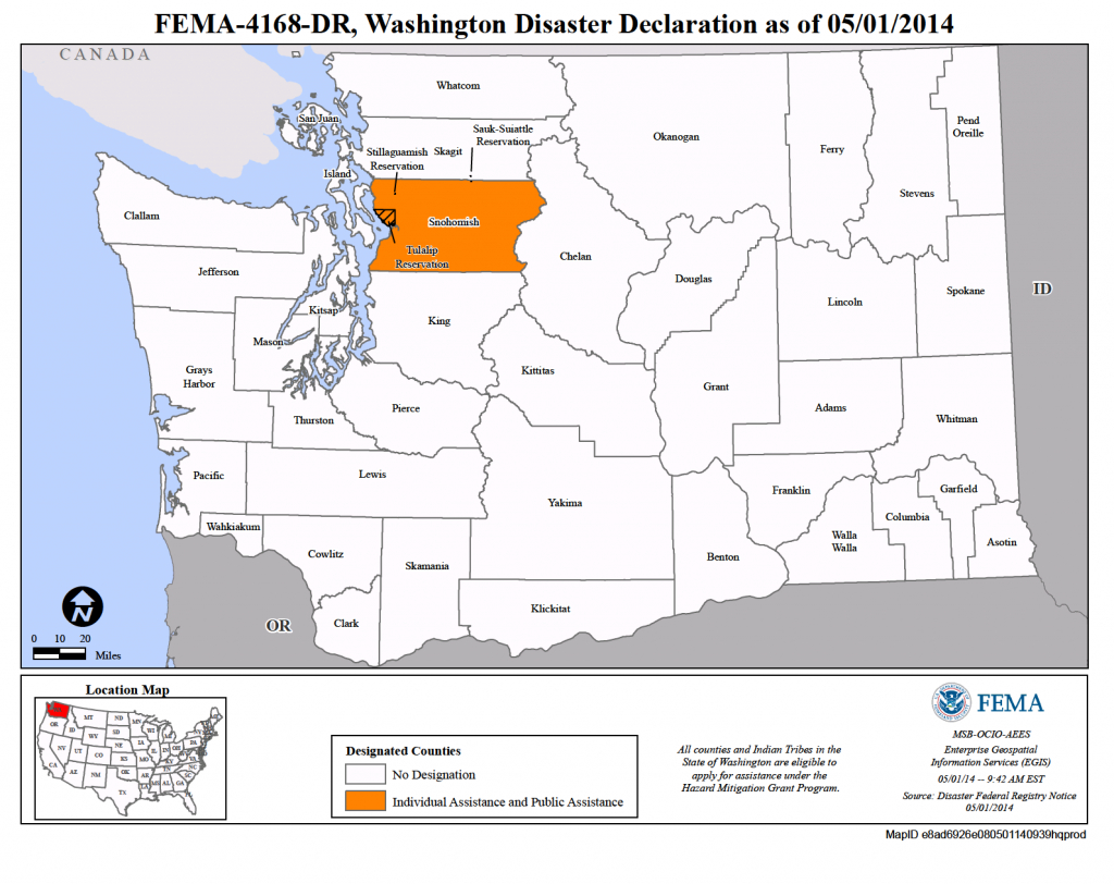 Washington Flooding And Mudslides (Dr-4168) | Fema.gov inside Washington State Mudslide Map