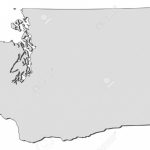 Washington Map Outline Clipart With Washington State Map Outline