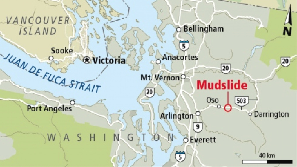 Washington Mudslide Death Toll Rises; No More Signs Of Life in Washington State Mudslide Map