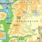 Washington Physical Mapmaps From Maps    World's Largest Regarding Physical Map Of Washington State