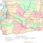 Washington Printable Map Regarding Printable Map Of Washington State
